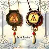 woman man jewel talisman witch amulet gothic pendant necklace alchemy hermetic k