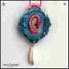 magic talisman amulet anatomic symbol ear jewelry necklace pendant healer beaded