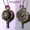 talisman steampunk jewelry magic pendant gothic amulet brain compass vintage bib
