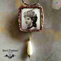 streampunk jewelry talisman amulet pendant goth charm necklace statement station