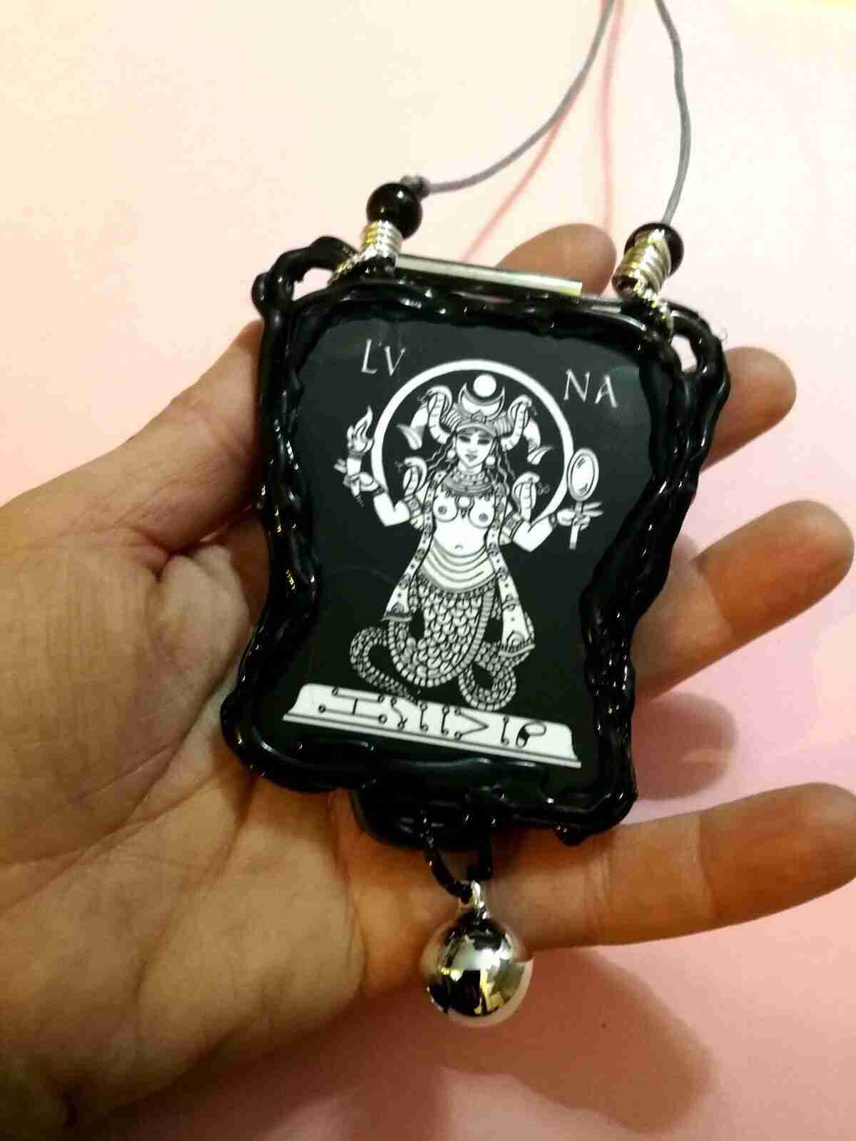 moon talisman gothic jewelry amulet pendant evil eye abraxas wicca pagan witches - Image 2