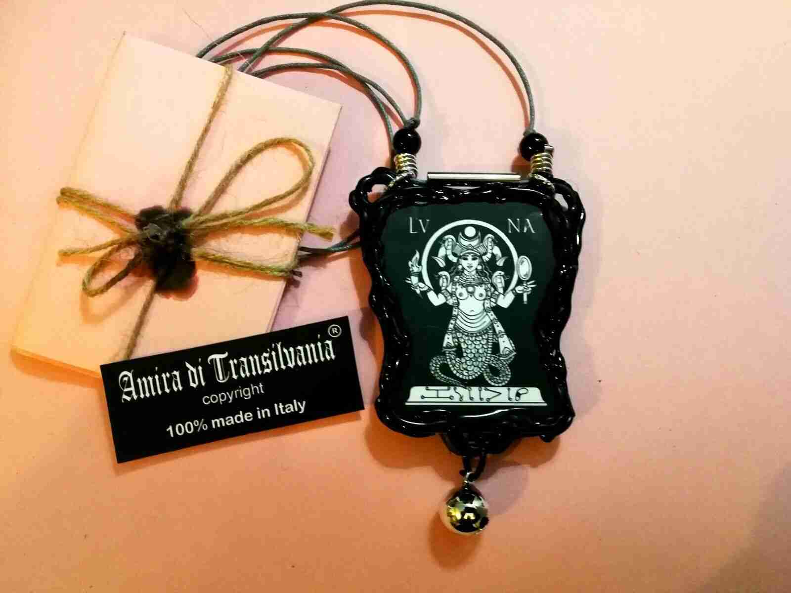 moon talisman gothic jewelry amulet pendant evil eye abraxas wicca pagan witches - Image 3
