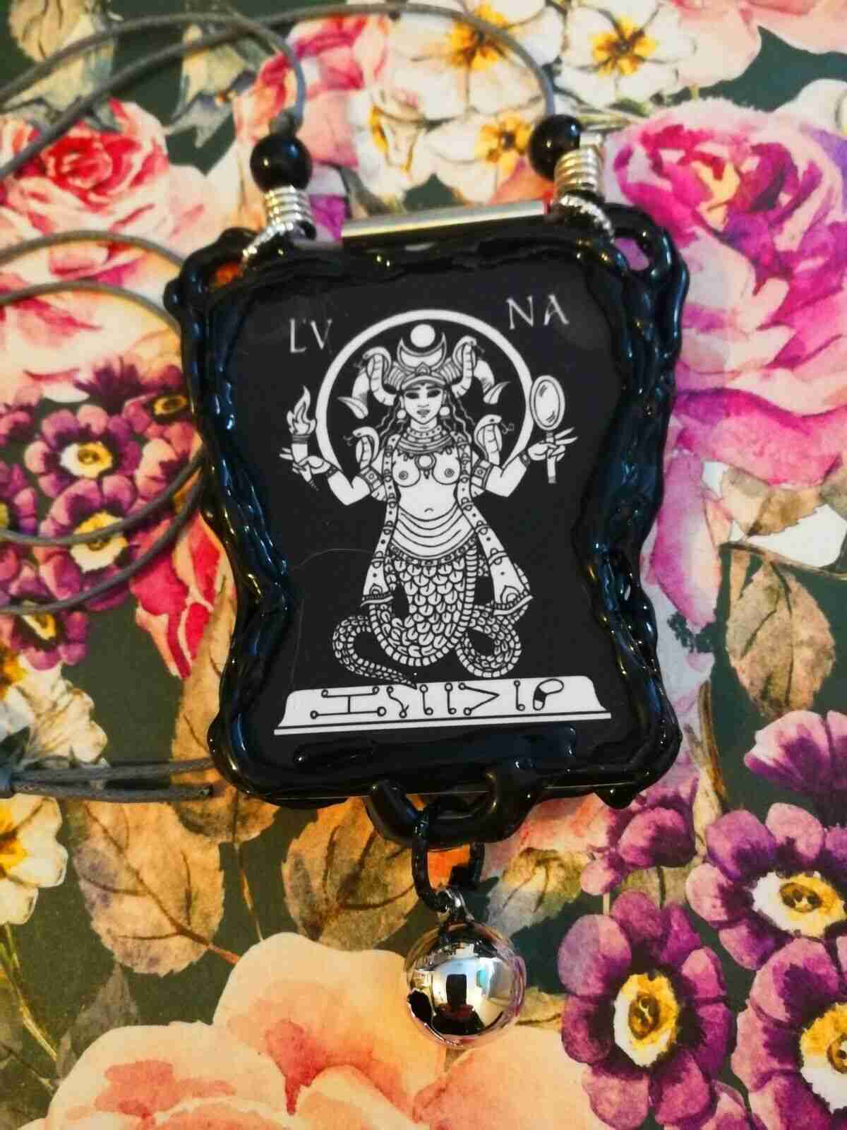 moon talisman gothic jewelry amulet pendant evil eye abraxas wicca pagan witches - Image 4
