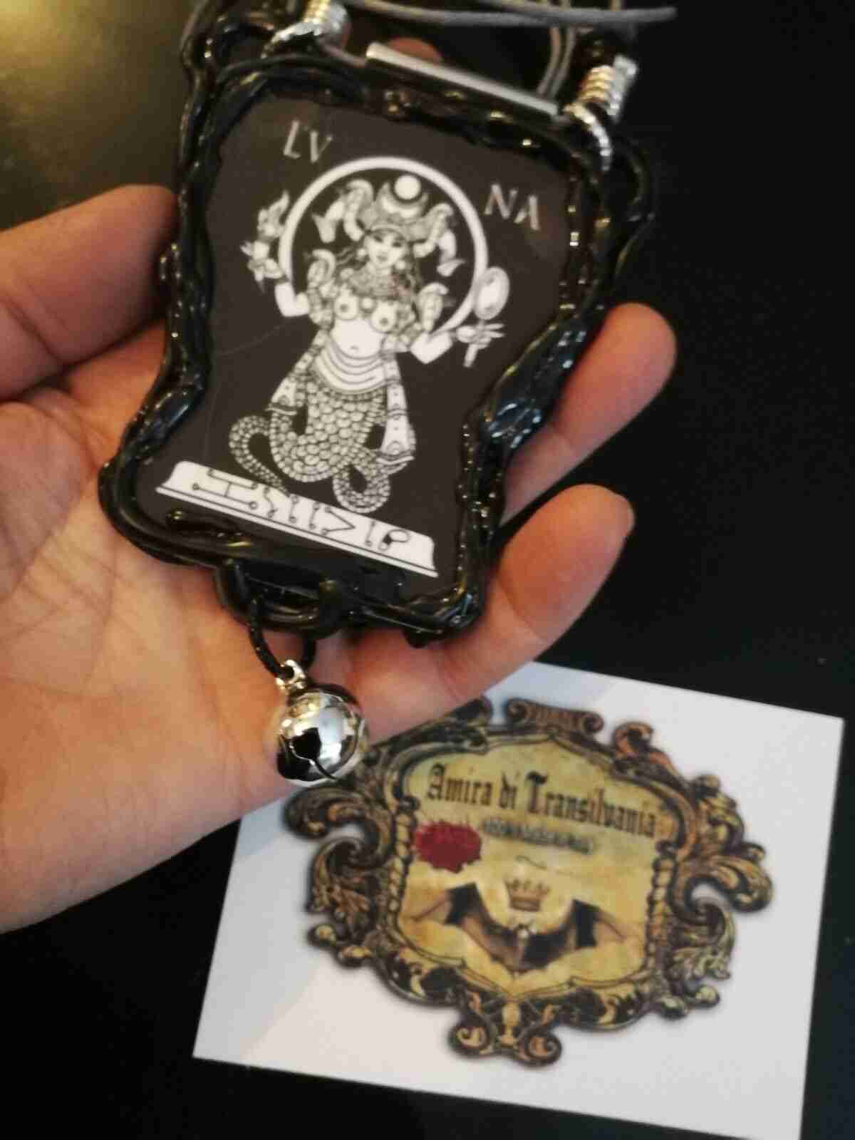 moon talisman gothic jewelry amulet pendant evil eye abraxas wicca pagan witches - Image 6