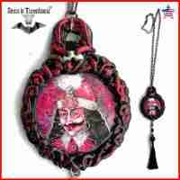 Transylvania Dracula vampire talisman art amulet pendant charm jewelry necklace