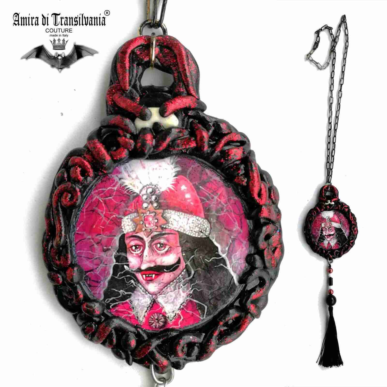 Transylvania Dracula vampire talisman art amulet pendant charm jewelry necklace - Image 8