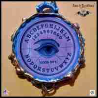ouija board psychic eye talisman amulets pendant necklaces wicca witch pentacle