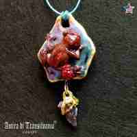 Chocolate Frog Magic Talisman Necklace Pendant Amulet Witchcraft Symbol Hogwarts