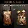 santa muerte macabre jewelry skull skeleton talisman amulet pendant magic ritual
