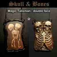 santa muerte macabre jewelry skull skeleton talisman amulet pendant magic ritual