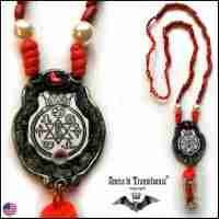 theosophic magic talisman amulet pendant necklace jewel good luck money powerful