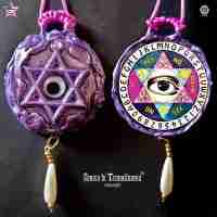 talisman protection amulet pendant magic wicca ritual eye ouija board halloween