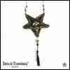 pentagram bee nest dark witch talisman amulet necklace pendant star pentacle bib