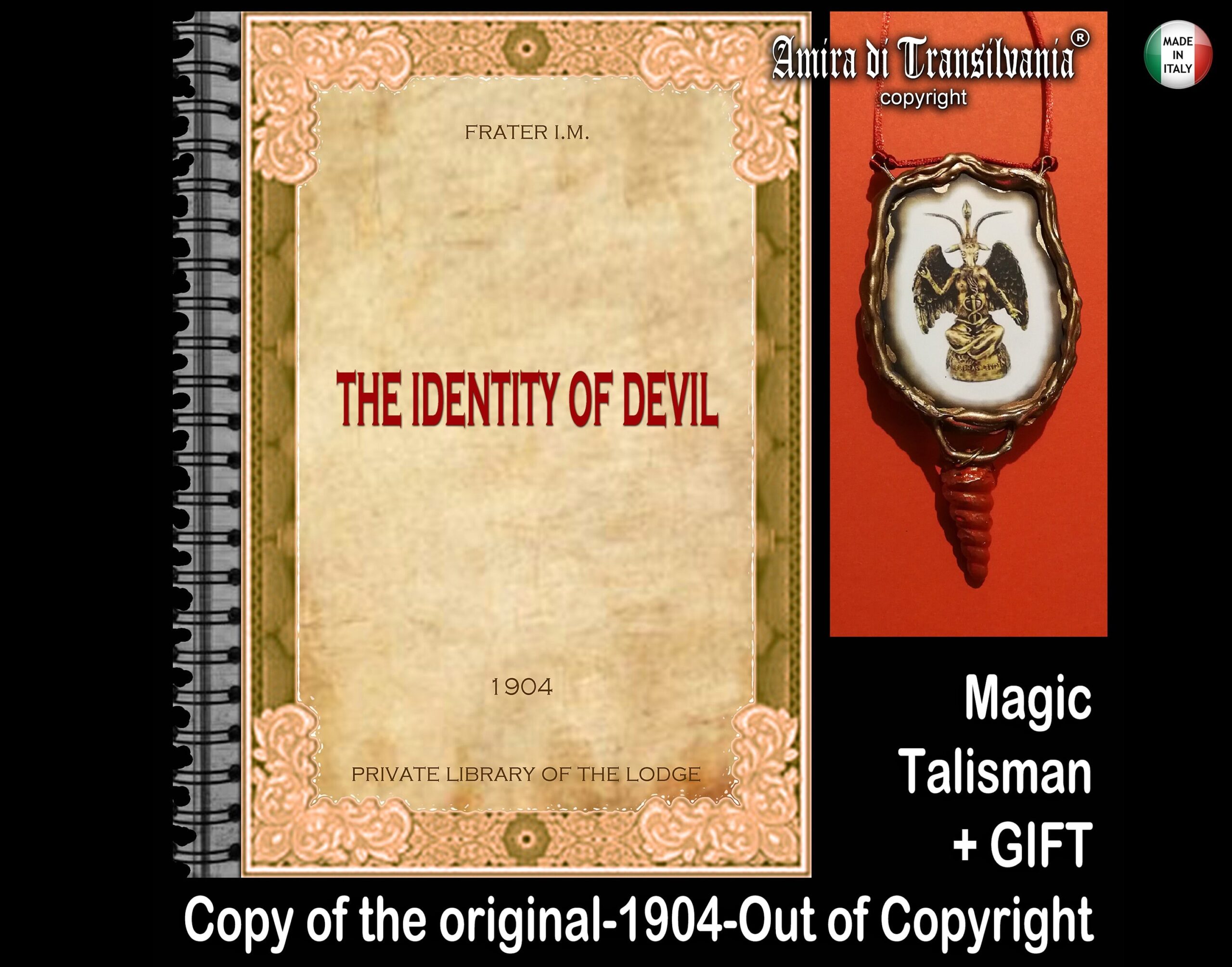 Satanic Book, Luciferian Esoteric Satanism, Satanist Lucifer Satan Jinns Occultism, Magick Devil Grimoire