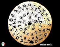 Ouija Board, Hocus Pocus Pagan Wheel Divination, Talking Table Planchette Witches Magic Altar Clairvoyance