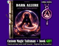 Grimoire Book, Dark Allure Morphic Field Distance Attunement Magnetic Presence, Shadow Beauty Mysterious Activation