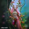 Become a Witch Shadow Enhanced Necklace Charm, Uncut Gemstone Pendant Spell Portal, Raw Stone Amulet Magic Powers Ritual