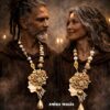 African Necklace Pendant, Voodoo Witch Spiritual Amulet, Dark Magic Cursed Talisman Haunted Witchcraft Jewelry