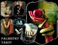 Palm Reading, Palmistry Art Tarot Cards Deck, Major Arcana, Limited Edition, Hand Reading, Oracle Cards Chiromancy