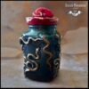 Love Potion, Mason Spell Jar, Snake Apothecary Bottle Magic Poison Elixir Secret Altar Decor