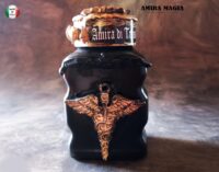 Magic Potion, Witch Altar Decor Apothecary Vintage Bottle Witchcraft, Mercury Symbol Prosperity Spell Jar