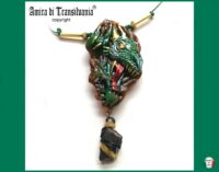 Protection Amulet, Green Dragon Head, Evil Eye Charm, Protective Talisman Pendant, Occult Jewelry Viking