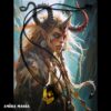 Become a Witch - Shadow Enhanced Necklace, Uncut Gemstone Pendant, Magic Portal Raw Stone Amulet Spirit
