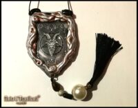Sigil of Baphomet, Magic Talisman Templar Symbol, Black Magick Goth Jewel, Satanic Necklace Lucifer Satanist Pentagram