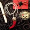 Cornicello Charm Protection, Italian Horn Tusks Ethnic Talisman, Evil Eye Pendant Amulet, Magical Power