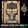 Angel of Death, Occult God Samael Grimoire, Antique Book Occultism Esotericism, Magic Ritual Magick Spell Divination
