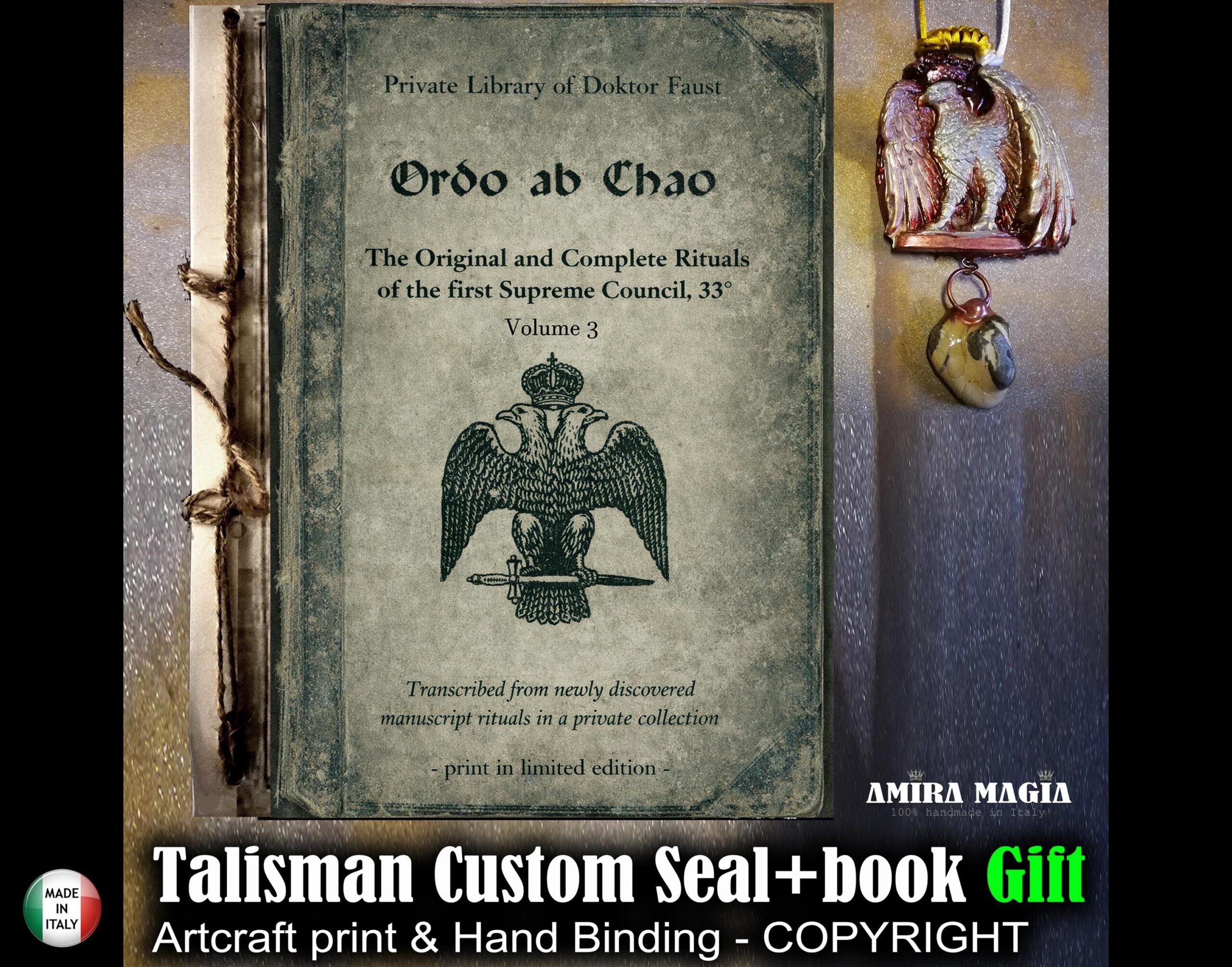 Ordo ab Chao Book, Opus Magnum Masonic Forbidden Knowledge Secret Society Freemasonry Sorority Gifts