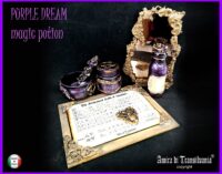 Magic Potion Apothecary Bottle, Witchcraft Spells Periodic Table Altar Sanctuary, Dark Witch Sorcery Mirror