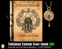 Ancient Manuscripts, De Vermis Mysteriis Handcraft Copy Cthulhu Grimoire Lovercraft, Occult Magick Horror Books Occultism