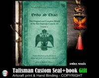 Ordo ab Chao Book, Antique Grimoire Masonic Forbidden Knowledge Secret Society Freemasonry Sorority Gifts