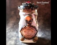 Magic Potion, Black Witch Altar Apothecary Vintage Bottle, Old Witchcraft Ritual, Spell Monkshood Skull
