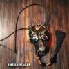 Inverted Pentagram Star, Owl Necklace Magical Power Protective Talisman Occult Protection Amulet Black Madonna