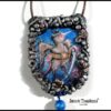 Caim Demon, Protective Talisman Amulet Evil Eye, Gothic Occult Jewelry, Witchcraft Lemegeton Ars Goetia