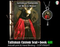 Infernal Grimoire of Black Magick, Luciferian Ritual Instruction, Antique Book Forbidden Knowledge, Occult Magic Occultism