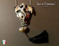 Dragon Crown Amulet, Medieval Celtic Shield, Triquetra Triskele Symbol, Gothic & Viking Symbols Antique Shieldmaiden