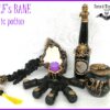 Witchcraft Supplies, Wolfs Bane Werewolf Apothecary Bottle, Magic Potion Sorcery, Decor Mason Jar Holder