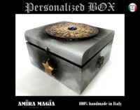 Magic Box, Wooden Crate Storage for Tarot Cards Personalized with Your Name, Astrology Collector Container Chest in Wood
