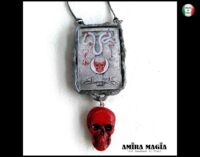 Skull Snake, Life Forever Tao Talisman Immortality, Magic Power Evil Eye Pendant Gothic Amulet