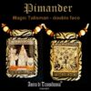 Hermes Trismegistus Pymander, Kybalion Alchemy Symbol Jewelry, Vitriol Magic Talisman, Hermes Alchemist Amulet Pendant