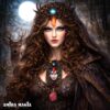 Artemis Amulet, Queen Witches Artemide Personal Spiritual Stones Beauty Love Magnetism & Transformation Magical Pendant