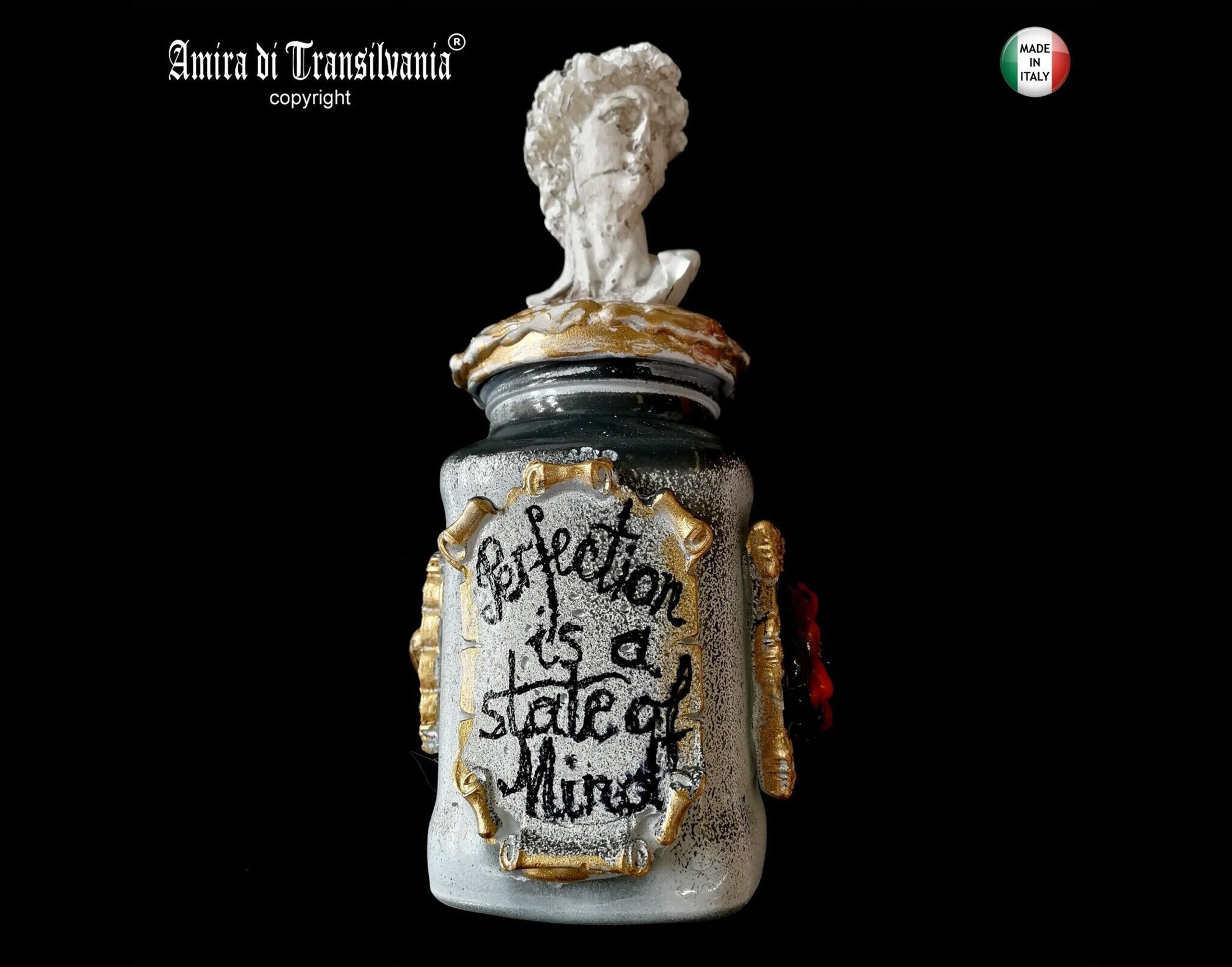 David Michelangelo Mason Jar Magic Potion, Apothecary Bottle Vintage Witchcraft, Elixir of Life Forever Eternal Youth