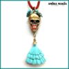 La Santa Muerte Pendant, Macabre Voodoo Dark Magic Talisman, Witch Necklace Goth Jewel Skull Amulet