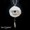 Realistic Eye, Angelic Protection Talisman Archangel Protective Amulet, Occult Jewelry Symbol Good Luck Pendant