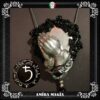 Pay a Witch, Prayer Hand Amulet, Planet Saturn Pendant Witchcraft Symbol, Magic Talisman Occult Jewelry