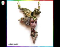 Bune Demon, Eagle Talisman Dragon Amulet Pendant, Goth Jewel Magic Seal Sigil, Lemegeton Goetia Lesser Key of Solomon
