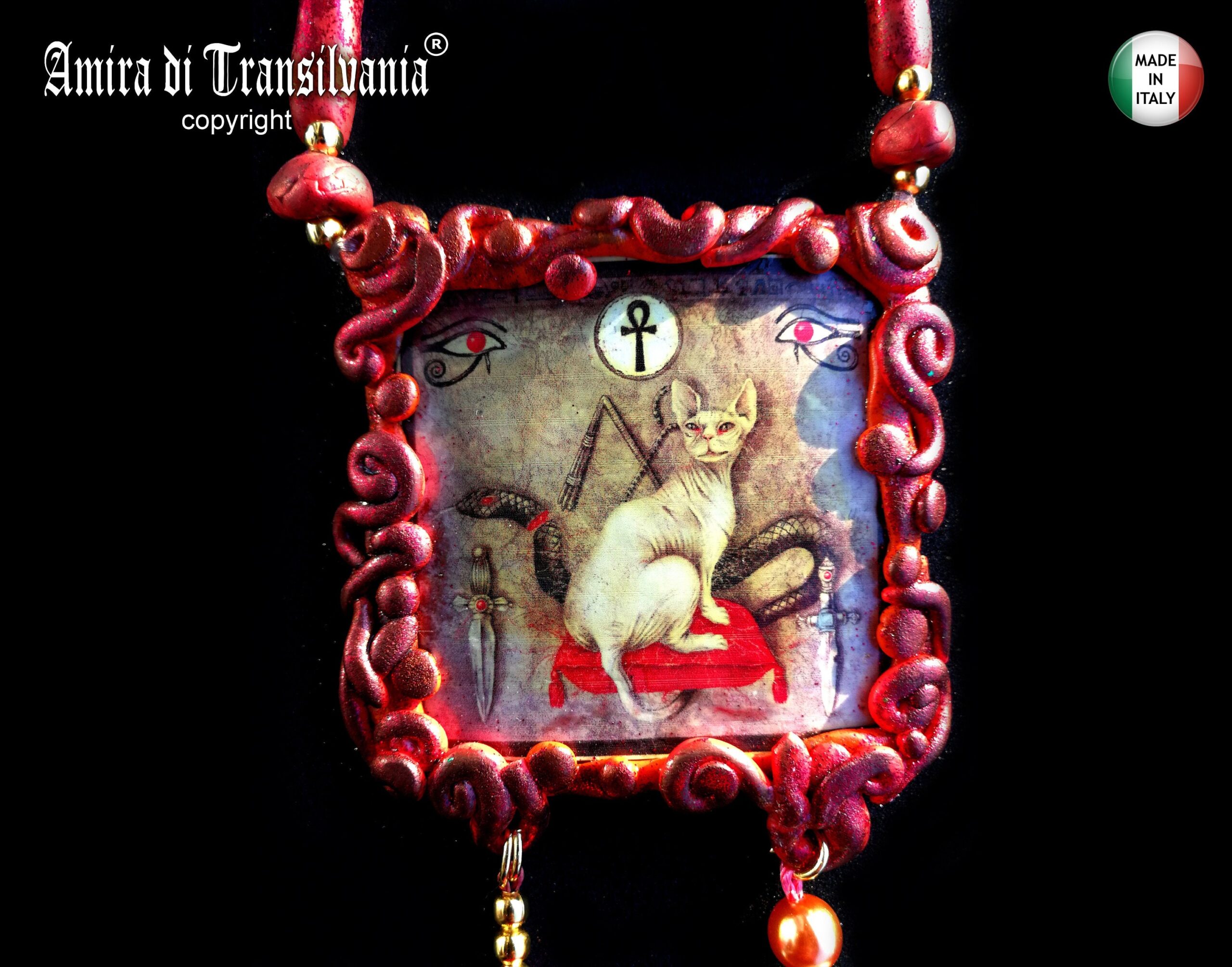 Sphynx Cat, Magic Talisman Egyptian Symbol Evil Queen Protection Amulet, Witchcraft Amulet Magical Power